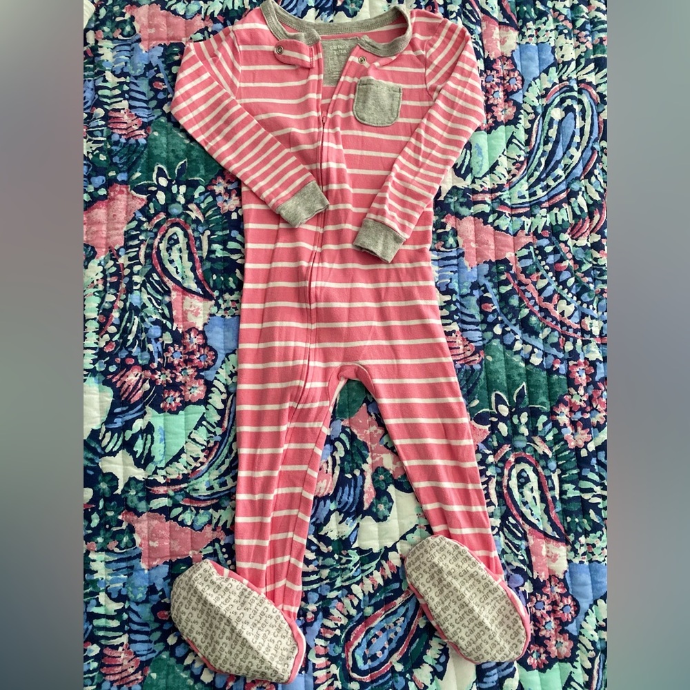Toddler Girl Zipper Pajamas